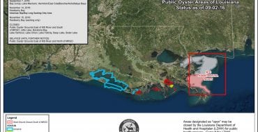 LA oyster season map