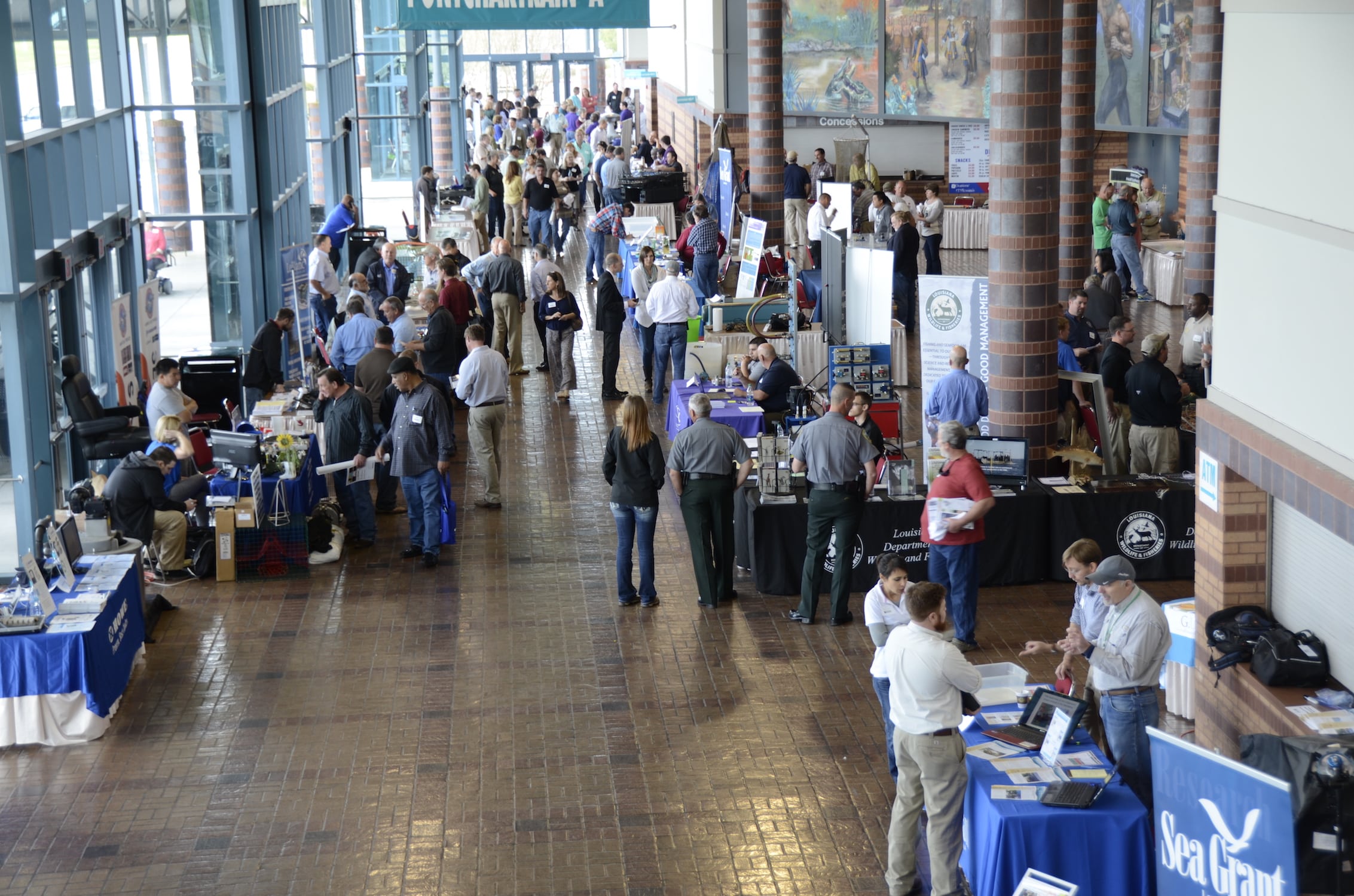 Image of the main hall's boothat the LFF Summit