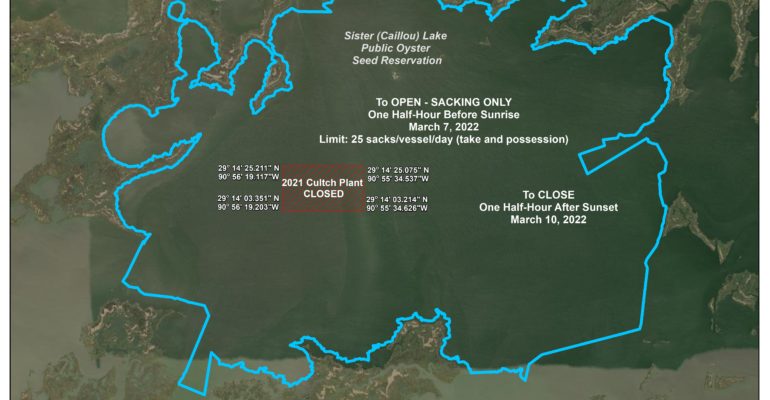 Map of Sister Lake re-opening area 2022