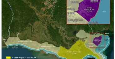 Image: Inshore Waters shrimp season map